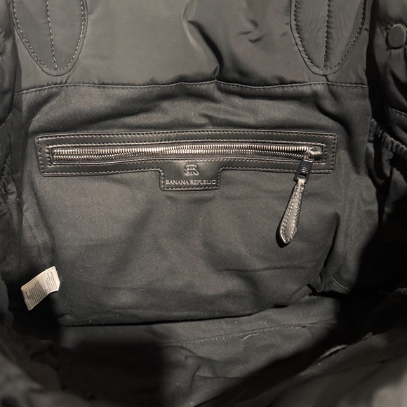 Banana Republic Puffer Tote Bag Puffy Quilted Large Small Travel Carryon Purse - Picture 4 of 6